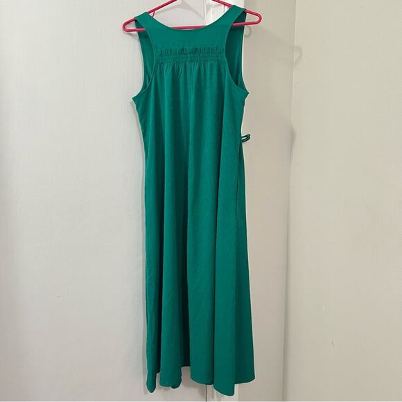 Athleta Green Echo Midi Dress Size Small Large - Picture 7 of 14